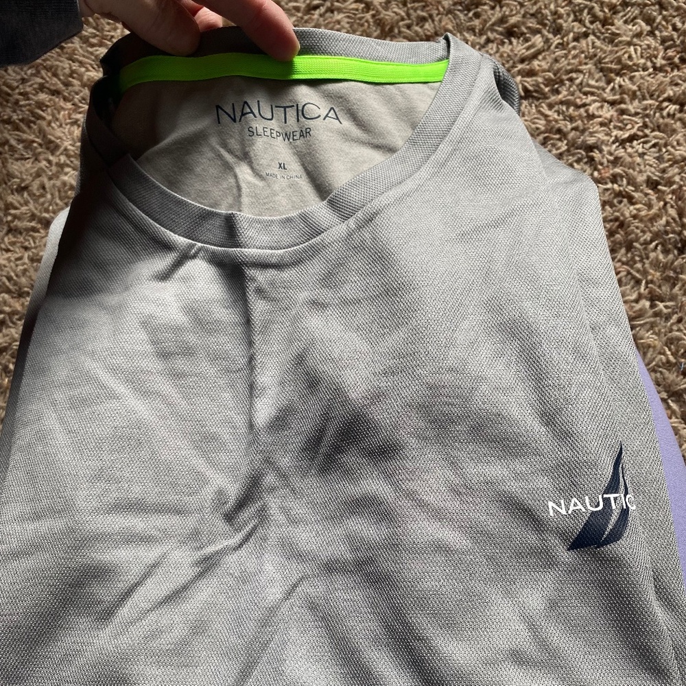 NWT Nautica Gray T shirt Mens XL